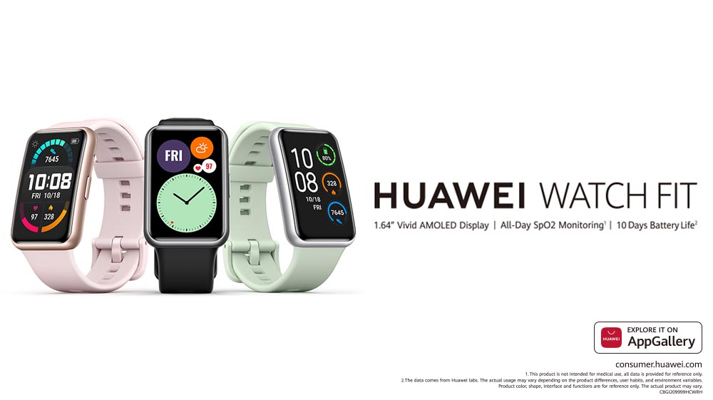  HUAWEI Watch FIT Smartwatch, 1.64” Vivid AMOLED